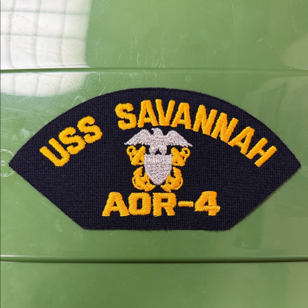 USS Savannah AOR-4 embroidered naval Patch
